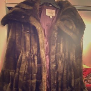 Faux fur coat